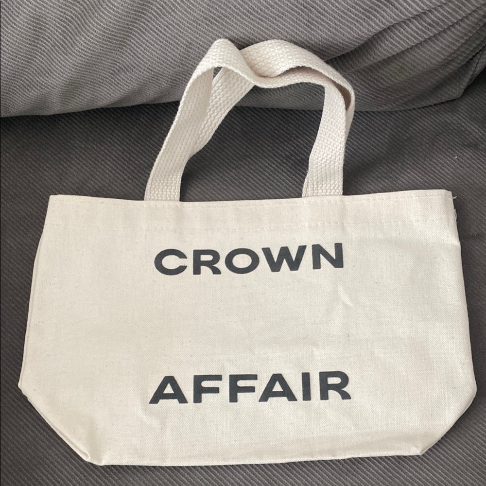 Crown Affair Cream Mini Tote Bag
